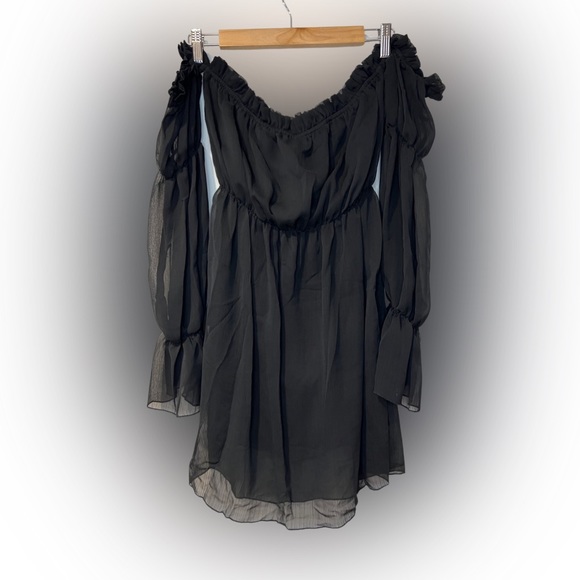 Nasty Gal Dresses & Skirts - Nasty Gal - Black Mesh Cover Up